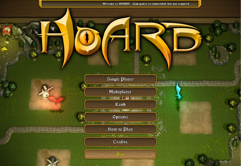 The Hoard menu screen seen to aid in visualizing of Hoard accessibility options.