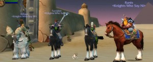 Short and her companions in the early days of World of Warcraft during her early Guild Leading days. 