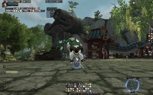 A World of Warcraft screenshot displaying the Achromatomaly version of Warcraft's Colorblind Mode.