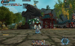 A World of Warcraft screenshot displaying the Tritanomaly version of Warcraft's Colorblind Mode.