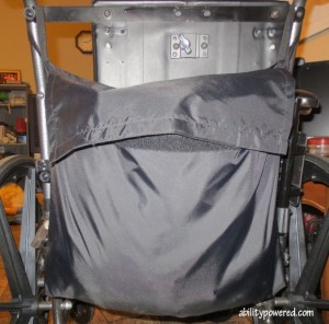 Protect your straws using a wheelchair backpack such as the one seen here!