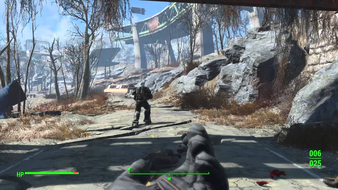 Short rides shotgun as she talks about Fallout 4 in today's Backseat Gaming! User interface shown as the main character holds an invisible gun.