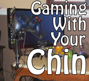 Short explains her setup for console gaming and how you can start gaming with your chin! Seen is her setup including stand, switch, and controller