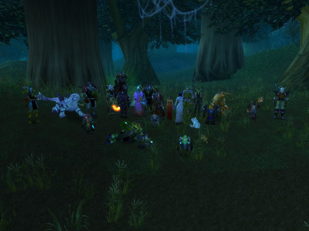 World of Warcraft is a heavy player requiring game which ends up becoming a family as seen in this guild family photo.