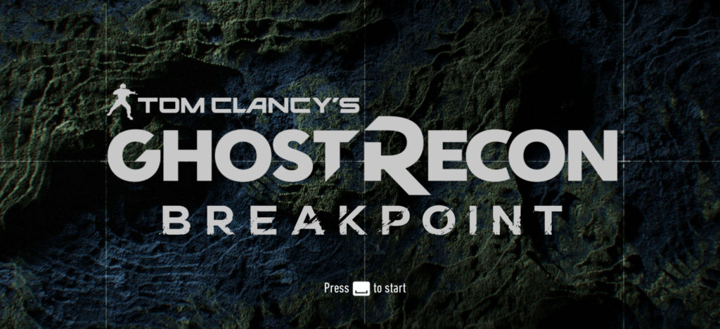 Short shows off the accessibility options for the new Ubisoft game of Tom Clancy's Ghost Recon Breakpoint on today's Accessibility First Look. Seen is the game's start screen.