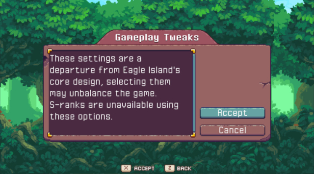 Short shows off the gameplay tweak settings for Pixenicks' adventure platformer: Eagle Island in this edition of Options for Accessibility.