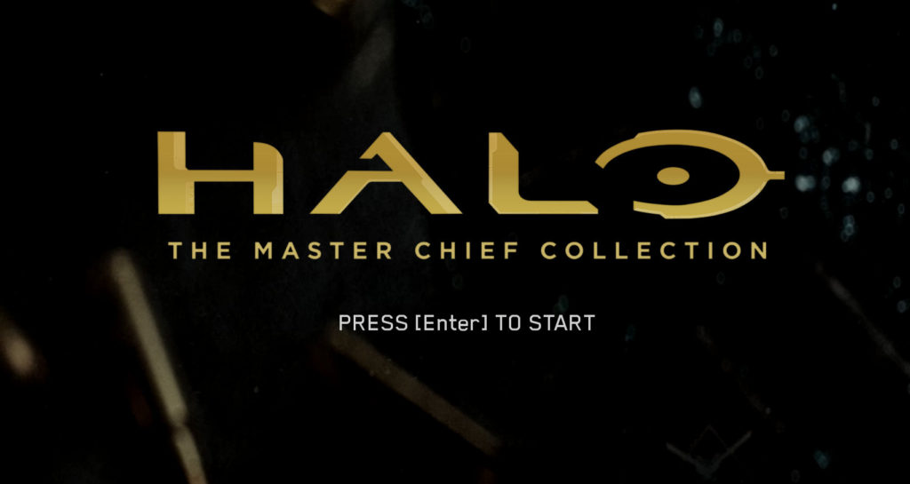 Seen is the start screen for Halo Master Chief Collection in today's Options for Accessibility.
