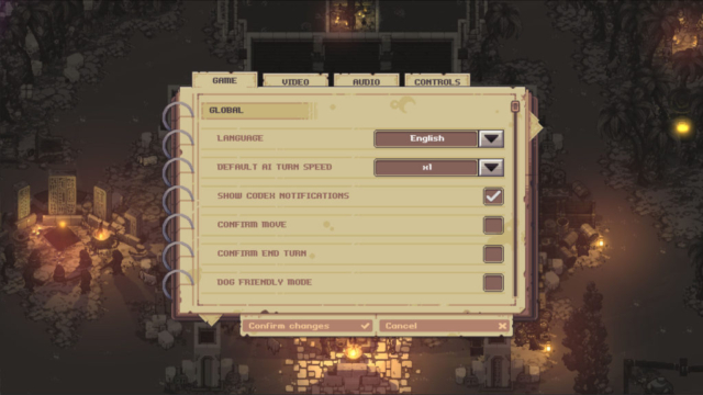 Here be the game settings for the Steam game Pathway made by Robotality the topic of today's Options for Accessibility.