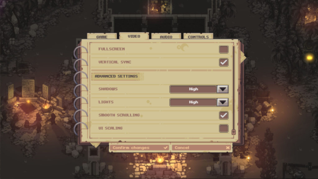 Here be the video settings continued for the Steam game Pathway made by Robotality the topic of today's Options for Accessibility.