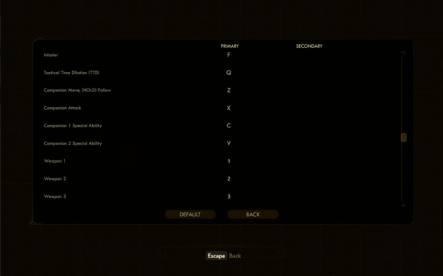 Seen are the continued controls settings for Obsidian Entertainment's RPG The Outer Worlds provided in today's Options for Accessibility.