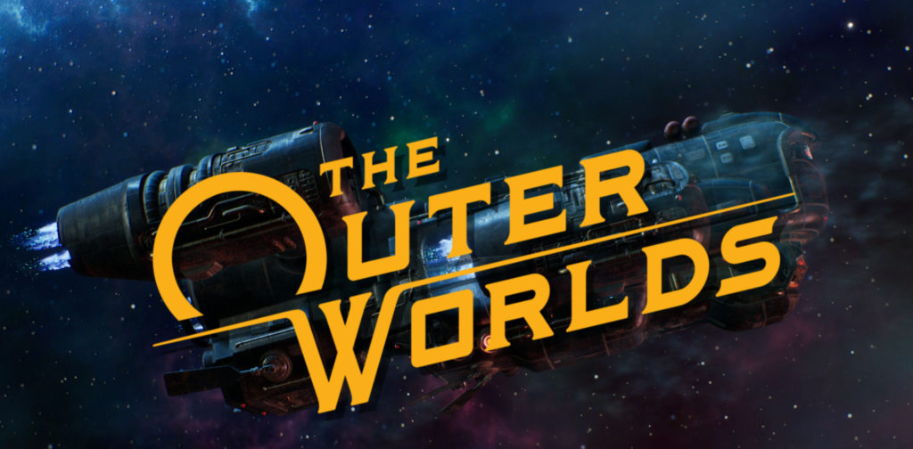 Seen is The Outer Worlds logo of a space ship as Short shows the accessibility features in today's Options for Accessibility.