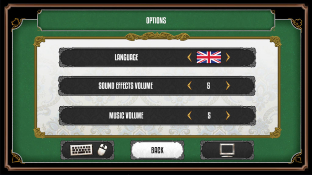 Seen is the audio settings for the Steam game The Sexy Brutale in today's Options for Accessibility.